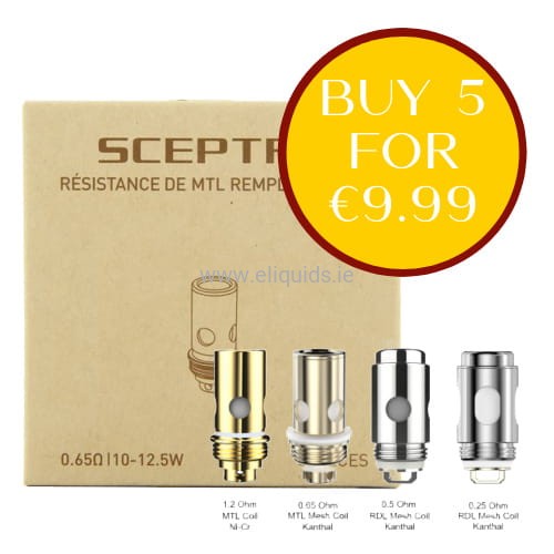 Innokin Sceptre Coils 5-Pack | MTL & RDL Coils Ireland 9.99