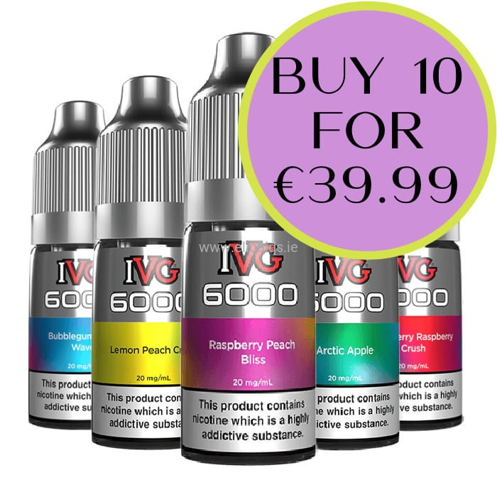 IVG 6000 Nic Salt 10 Pack  Archive | Ireland