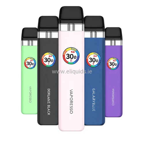 Vaporesso 5 pod kits in assorted colours – premium vape devices at Vape Shop Ireland