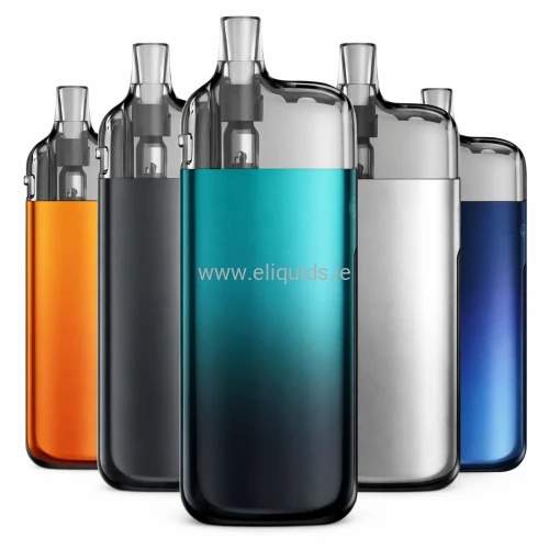 SMOK Tech247 pod kit colour options – orange, gunmetal, teal, silver and blue
