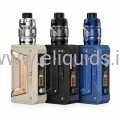 Geekvape box mod vape kit 200W – beige, black and blue versions with sub-ohm tank