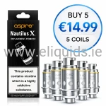 Aspire PockeX Replacement Coils – 5 Pack 