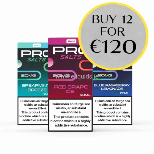 PRO Salts nic salt bundle – Buy 12 for €120