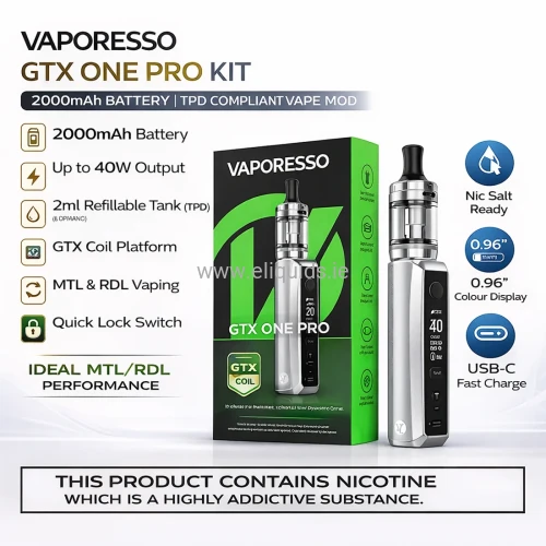 Vaporesso GTX One Pro Kit 3000mAh | Vape Kit Ireland