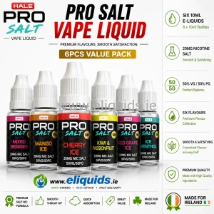 Hale Pro Salt Vape Liquid (6PCS)