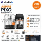 Aspire PIXO Replacement Pods 2 Pack