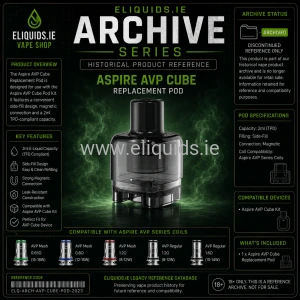 Aspire AVP Cube Replacement Pods Archive