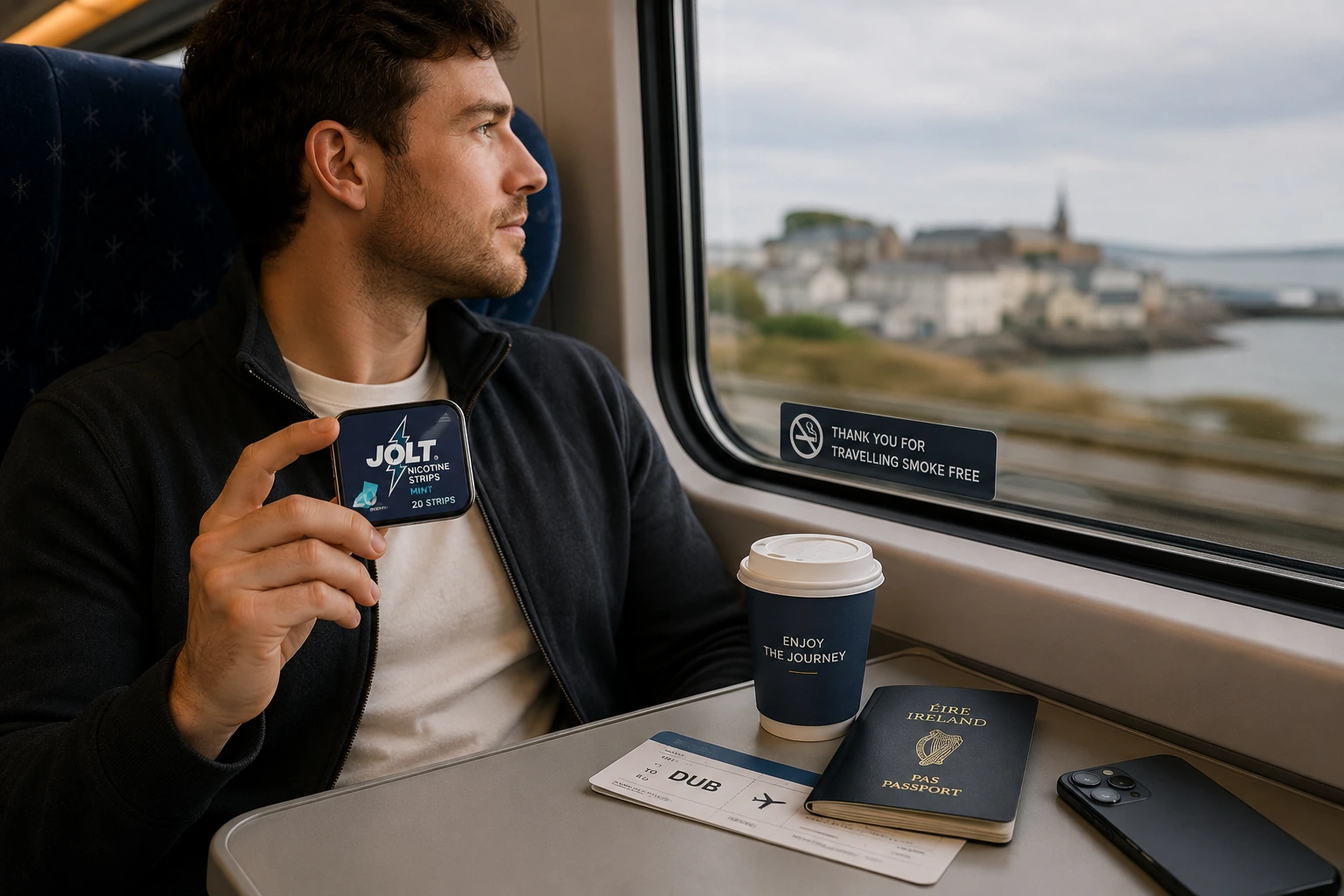 Nicotine strips for discreet adult nicotine use while travelling in Ireland