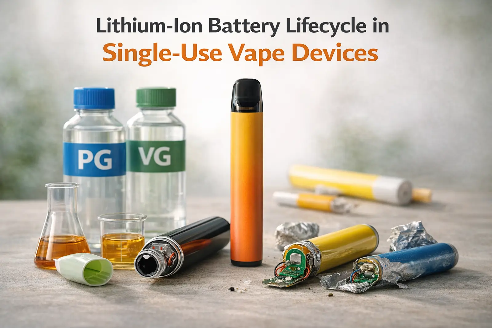 Lithium-Ion Battery Lifecycle in Single-Use Vape Devices